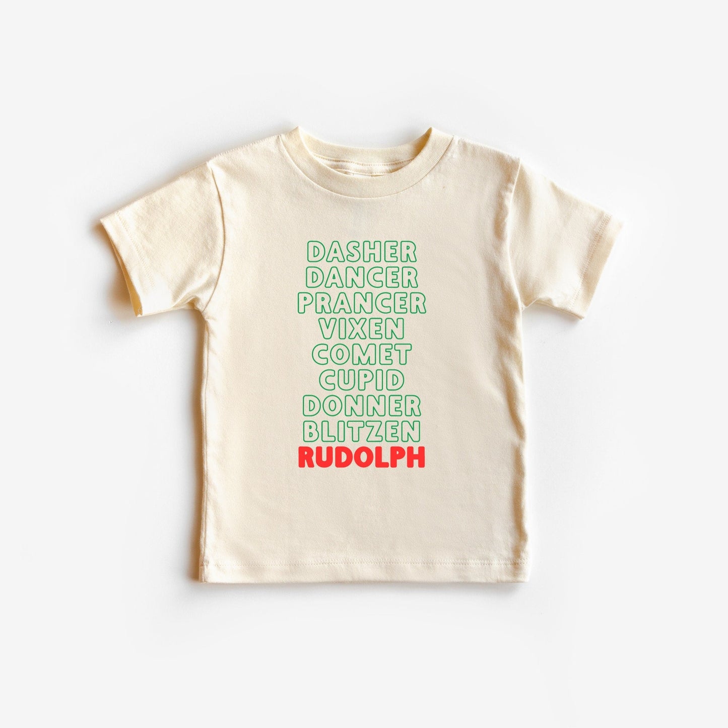 Rudolf Reindeer list Toddler and Youth Christmas shirt
