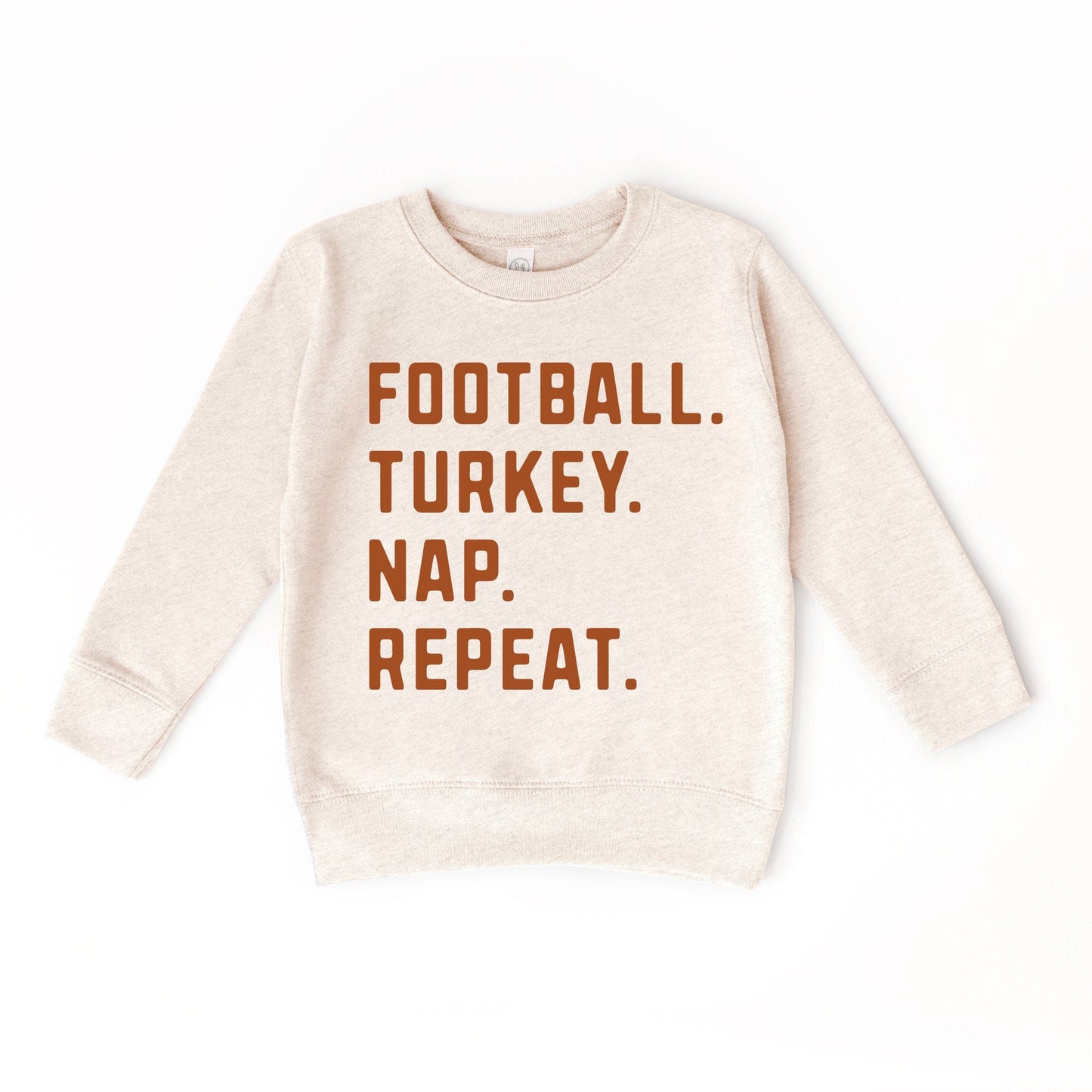 Football Turkey Nap Repeat Sweater
