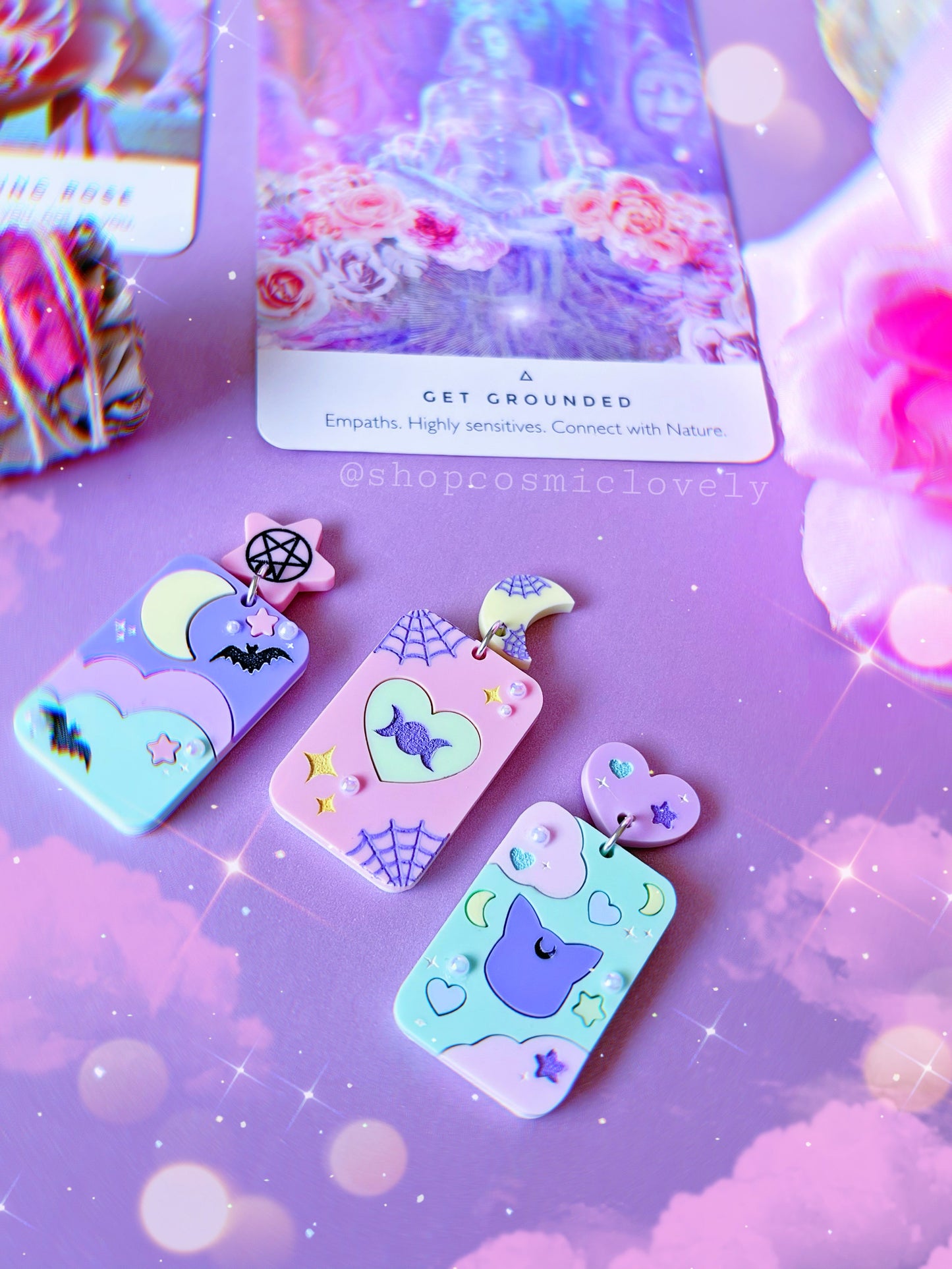 Tarot Card inspired Earrings