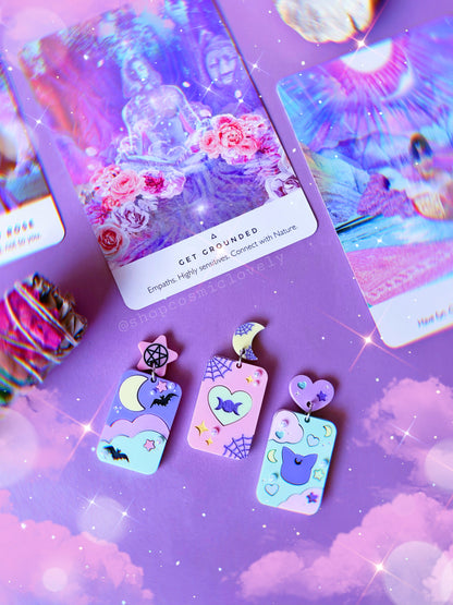 Tarot Card inspired Earrings