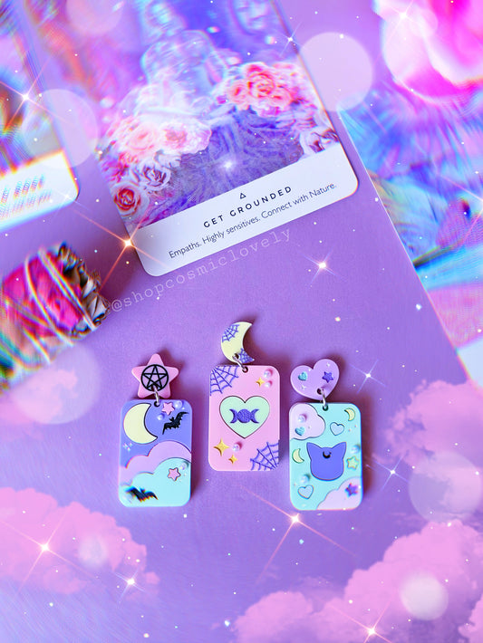 Tarot Card inspired Earrings