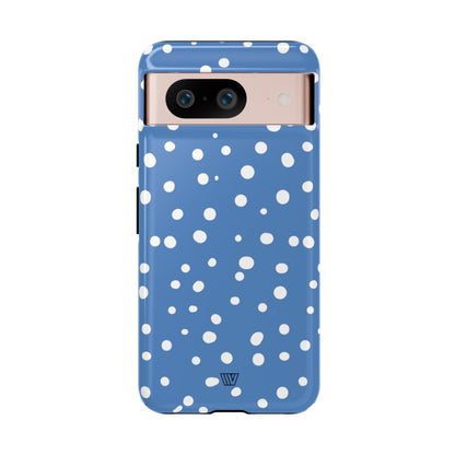 DUSTY BLUE DOTS | Tough Phone Case