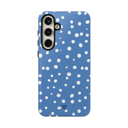 DUSTY BLUE DOTS | Tough Phone Case