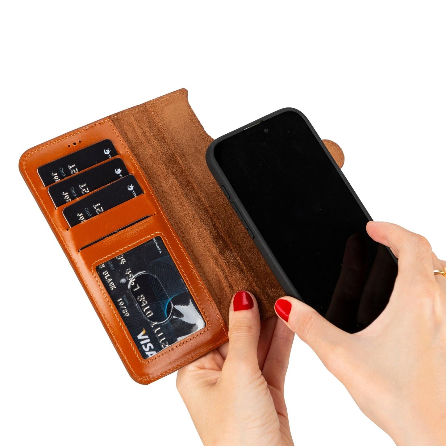 Casper Leather iPhone 15 Series Wallet Case