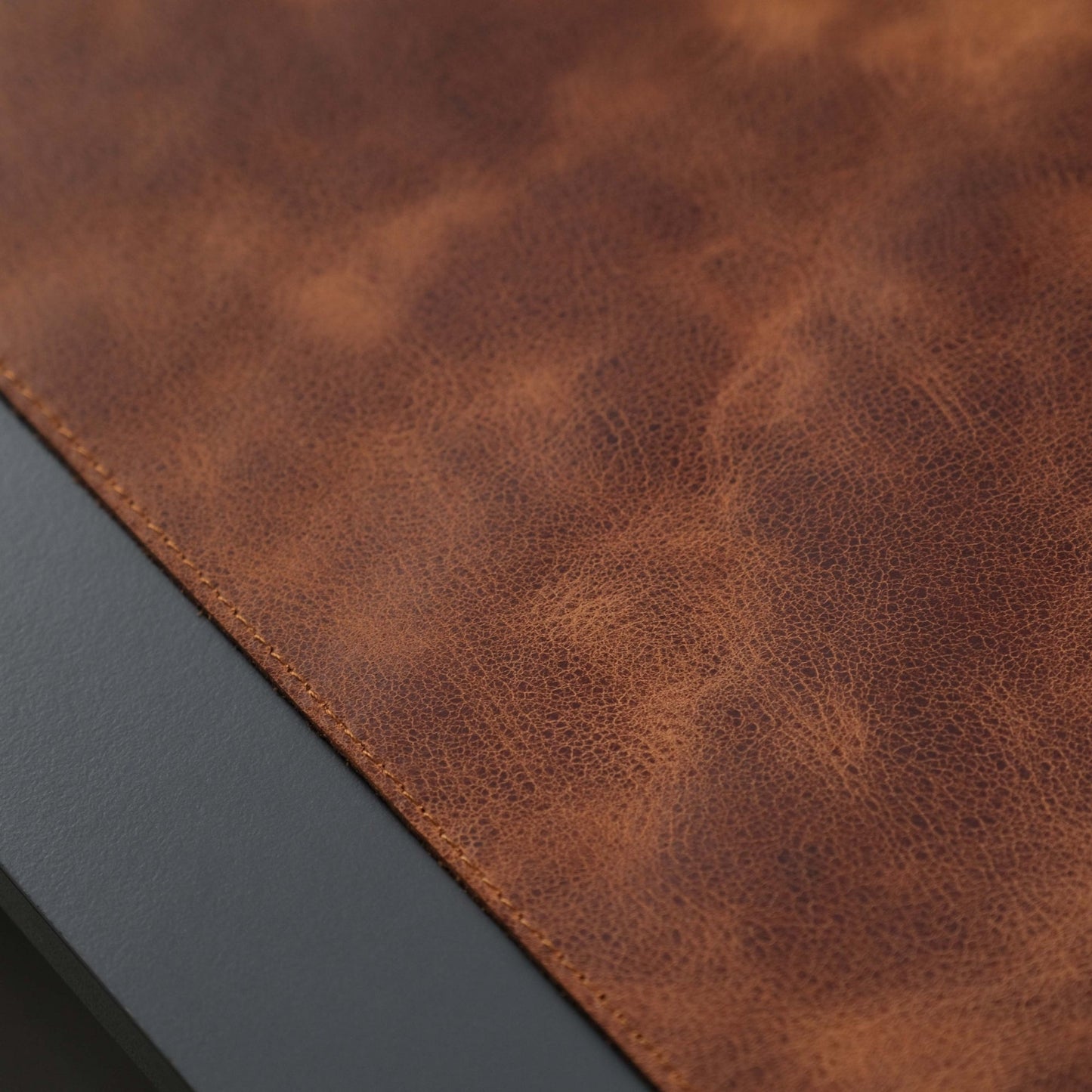 Jersey Antic Tan Leather Desk Pad for Office and Home