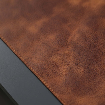 Jersey Antic Tan Leather Desk Pad for Office and Home