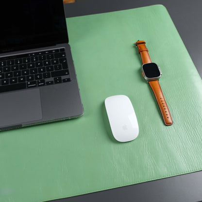 Jersey Green Leather Desk Pad for Office and Home
