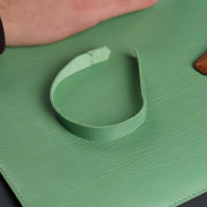 Jersey Green Leather Desk Pad for Office and Home