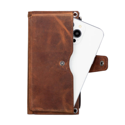 Kaycee Leather Women's Cell Phone Wallet with Strap
