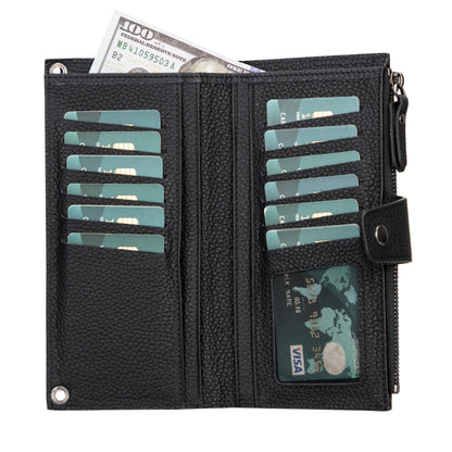 Kaycee Leather Women's Cell Phone Wallet with Strap