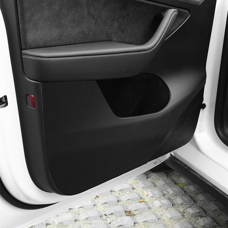 Leather Door Protector Anti-Kick  Mat for Tesla Model Y 2020-2025.03