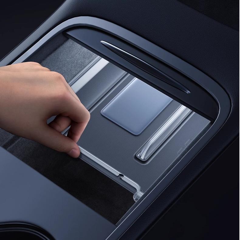 Luminous Center Console Storage Organizer for Model Y Juniper / Model 3 Highland (2PCS)