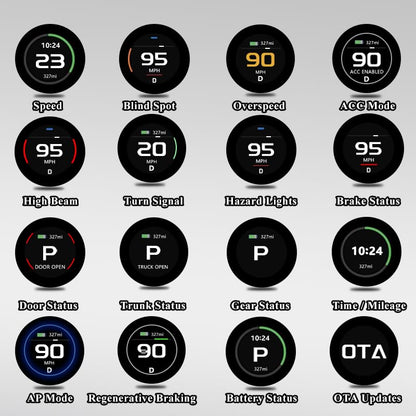 Magnetic Dashboard Display for Model 3&Y