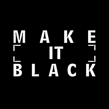 Make It Black Cosmetic Bag