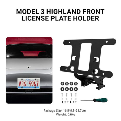 Model 3 Highland US Standard License Plate Holder | Aluminum Bracket