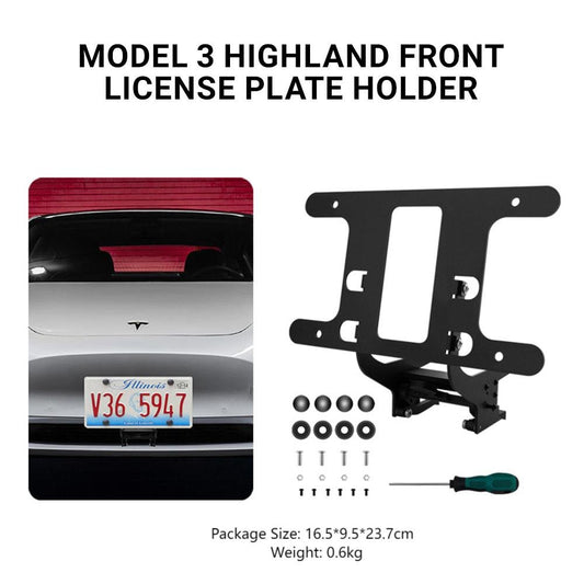Model 3 Highland US Standard License Plate Holder | Aluminum Bracket