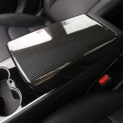 TESERY Model Y / 3 Armrest Cover - Dry Carbon Fiber Interior Mods