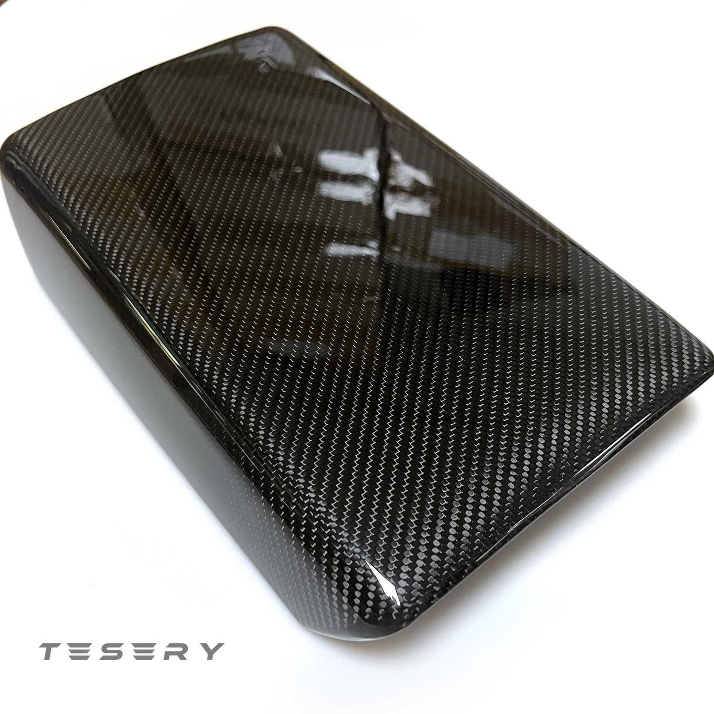 TESERY Model Y / 3 Armrest Cover - Dry Carbon Fiber Interior Mods