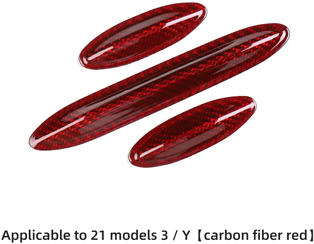 Model 3 / Y Central Control Panel Stickers - Carbon Fiber Interior Mods