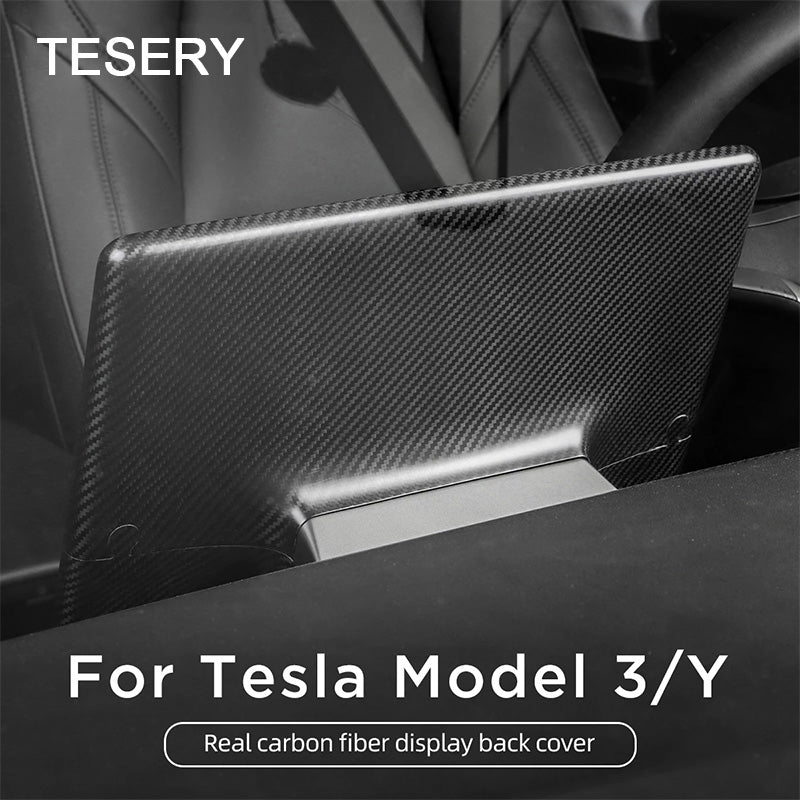 Model 3 / Y Display Cover - Carbon Fiber Interior Mods