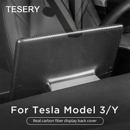 Model 3 / Y Display Cover - Carbon Fiber Interior Mods