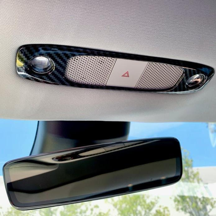 Model 3 / Y Dome Light Cover - Carbon Fiber Interior Mods