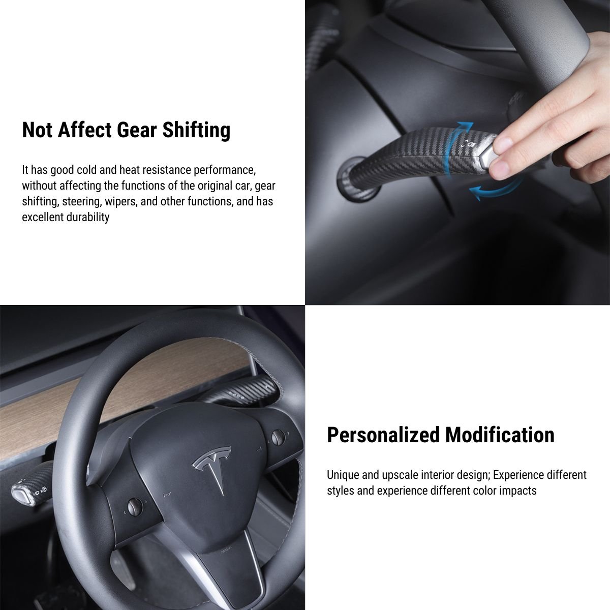 Model 3 / Y Gear Shift Cover Turn Signal Lever Trim- ABS