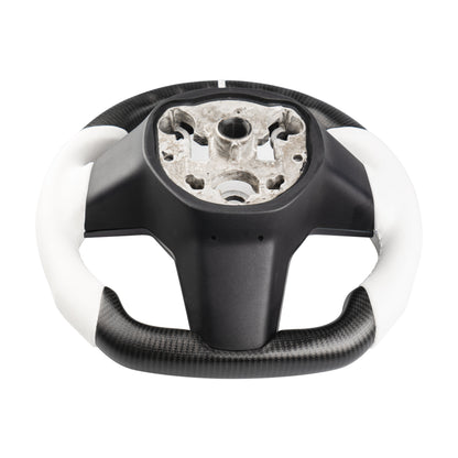 Model 3 / Y Sport Round Carbon Fiber Steering wheel 【Style 41】
