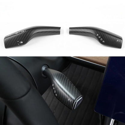 TESERY Model 3 / Y Stalks Turn Signal Cover - Dry Carbon Fiber Interior Mods