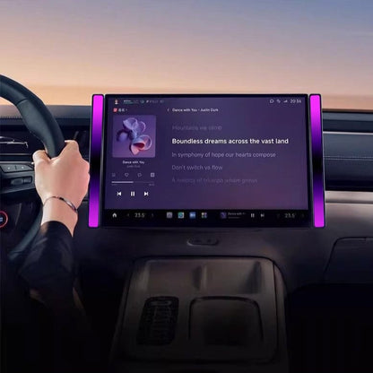 Model 3/Y Music-Synced RGB Ambient Lighting With Wireless Charging Phone Mount
