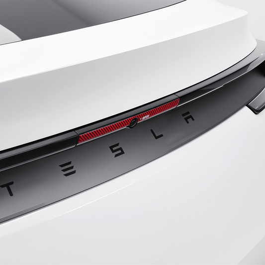 Model Y Juniper Rear Trunk Button Sticker | Flexible Urethane Carbon Fiber