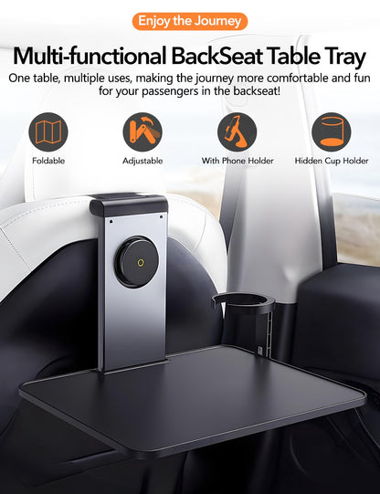 Multi-function Backseat Table Tray for Tesla Model 3/Y