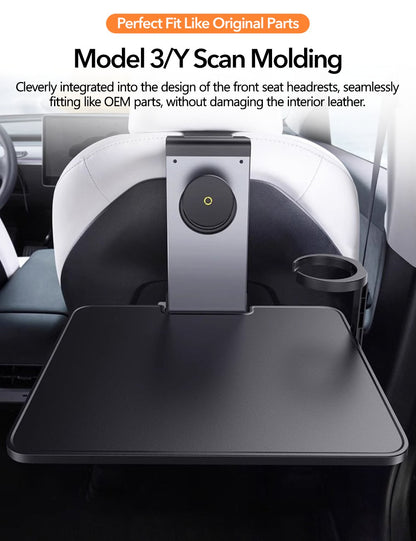Multi-function Backseat Table Tray for Tesla Model 3/Y