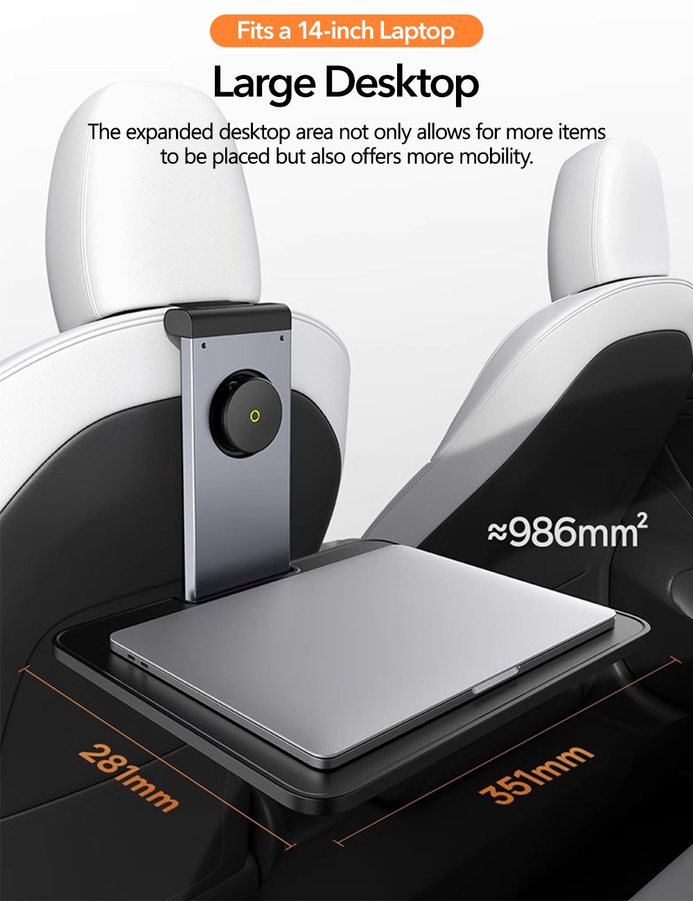 Multi-function Backseat Table Tray for Tesla Model 3/Y