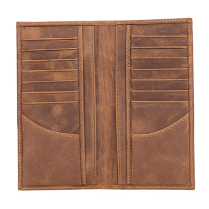 Ouray Handmade Full-Grain Leather Long Wallet for Men and Women
