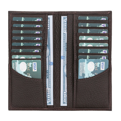 Ouray Handmade Full-Grain Leather Long Wallet for Men and Women