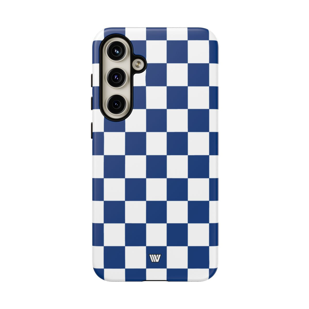 BLUE WHITE CHECKERBOARD | Tough Phone Case