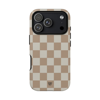 NEUTRAL CHECKERBOARD | Tough Phone Case