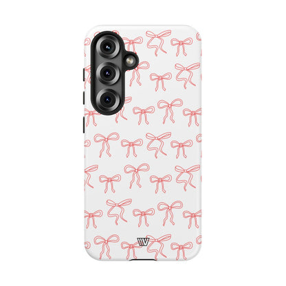 RED RIBBON CHARM | Tough Phone Case