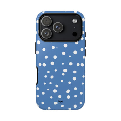 DUSTY BLUE DOTS | Tough Phone Case