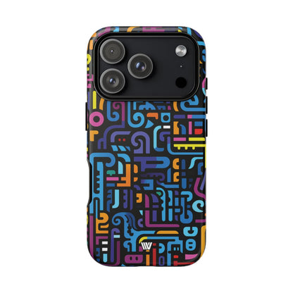 NEON GLYPHS | Tough Phone Case