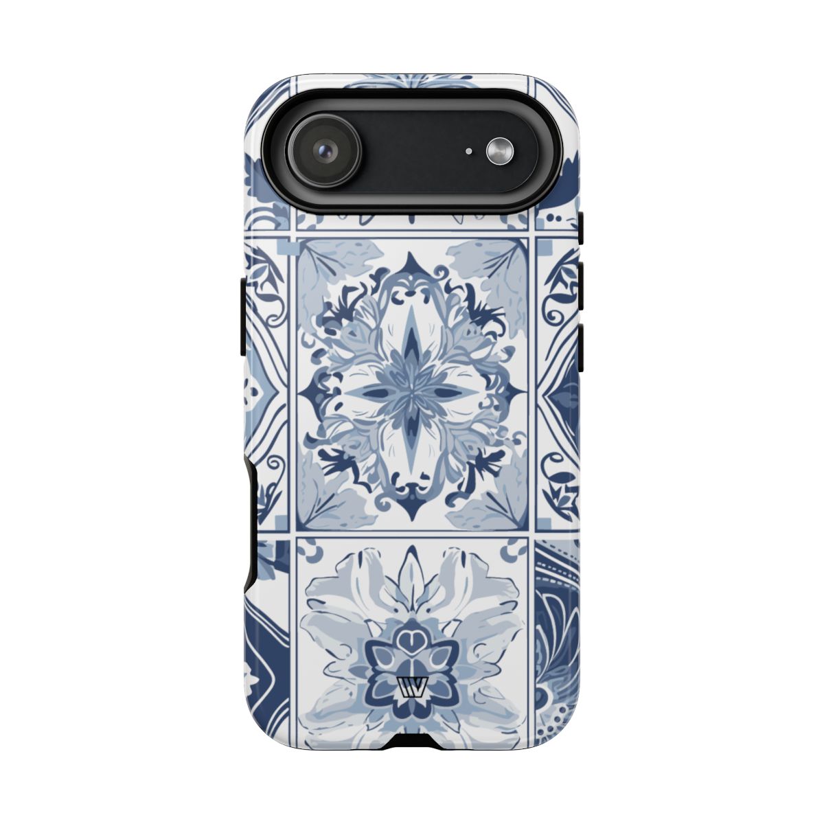 BLUE WHITE TILE | Tough Phone Case