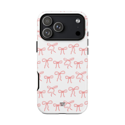 RED RIBBON CHARM | Tough Phone Case