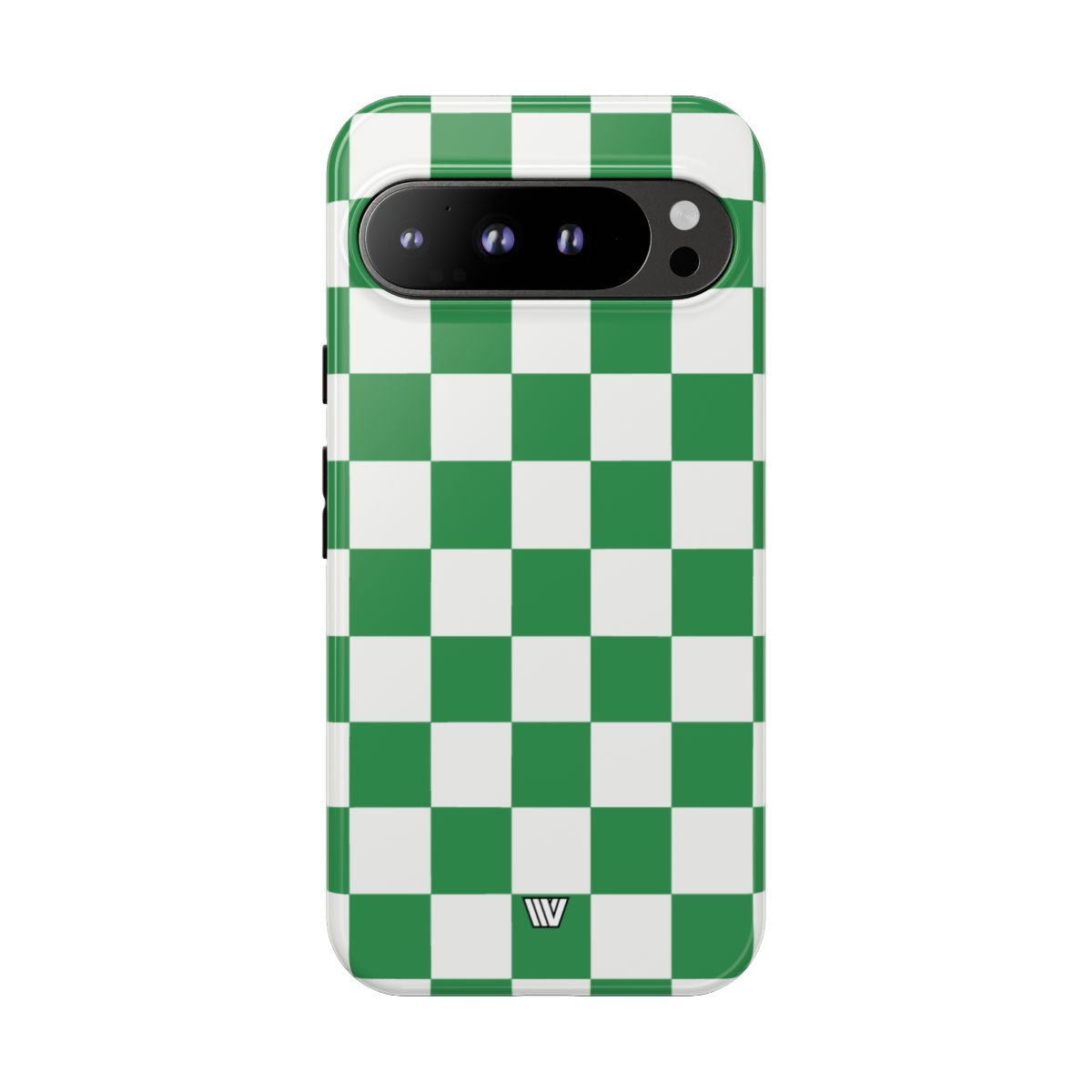 GREEN WHITE CHECKERBOARD | Tough Phone Case