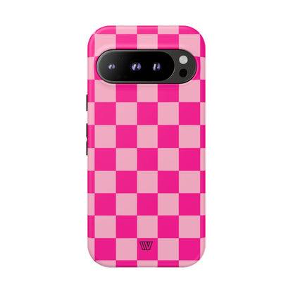 HOT PINK CHECKERBOARD | Tough Phone Case