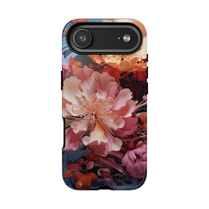 PAINT SWIRL FLOWERS | Tough Phone Case