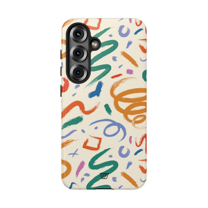 DOODLE BRUSH STROKES | Tough Phone Case