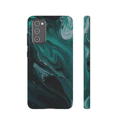 TEAL PAINT SWIRL | Tough Phone Case