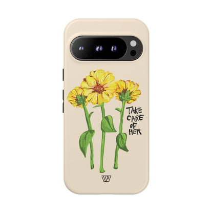 TAKE CARE OF HER | Tough Phone Case