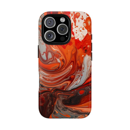 WHITE FIRE PAINT SWIRL | Tough Phone Case